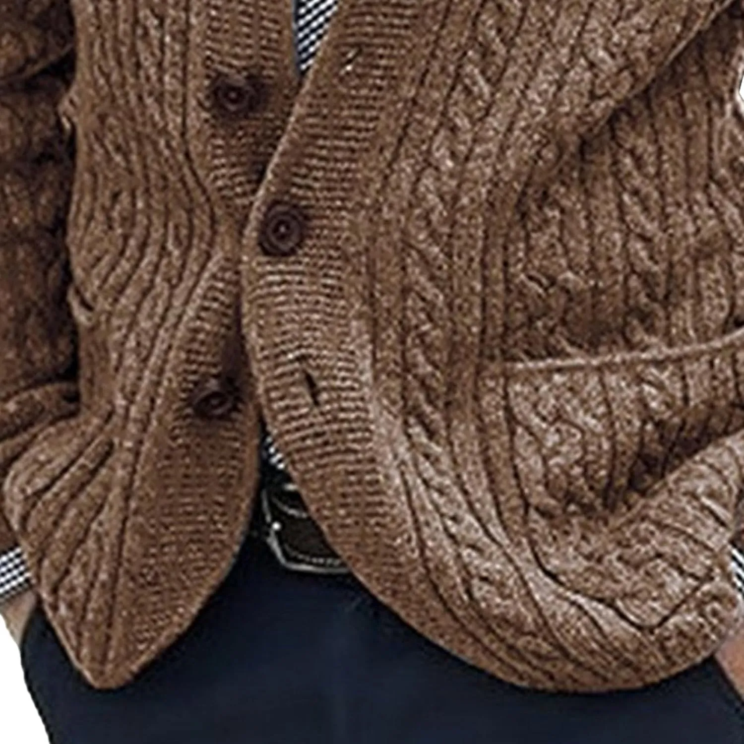 Men's Twisted Shawl Collar Knitwear Slim Fit Button Down Sweaters Long Sleeve Zipper Sweater Jackets Big and Tall