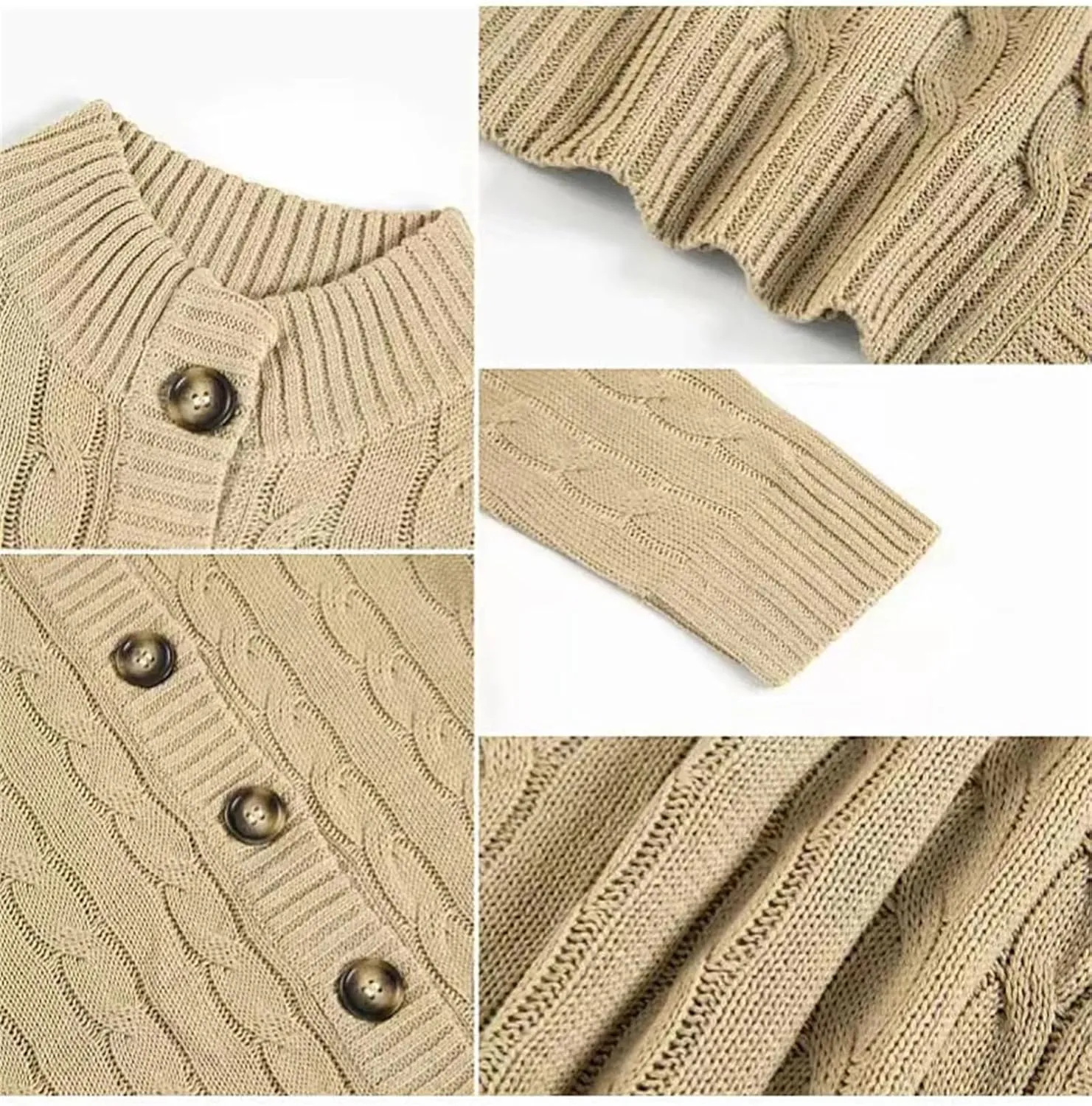 Men's Winter Cardigan Sweater Casual Long Sleeve Button Down Knitwear Jacket Male Winter Warm Tops