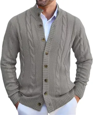 Men's Winter Cardigan Sweater Casual Long Sleeve Button Down Knitwear Jacket Male Winter Warm Tops