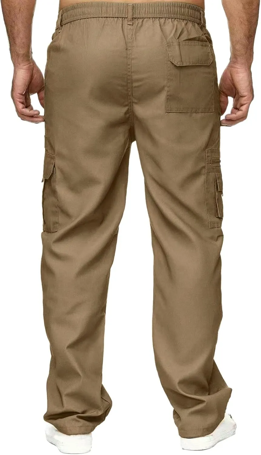 Mens Workout Cargo Sweatpants Ankle Casual Pants Active Pants Autumn Bottom Closed Belt Comfy Classic Cotton Joggers