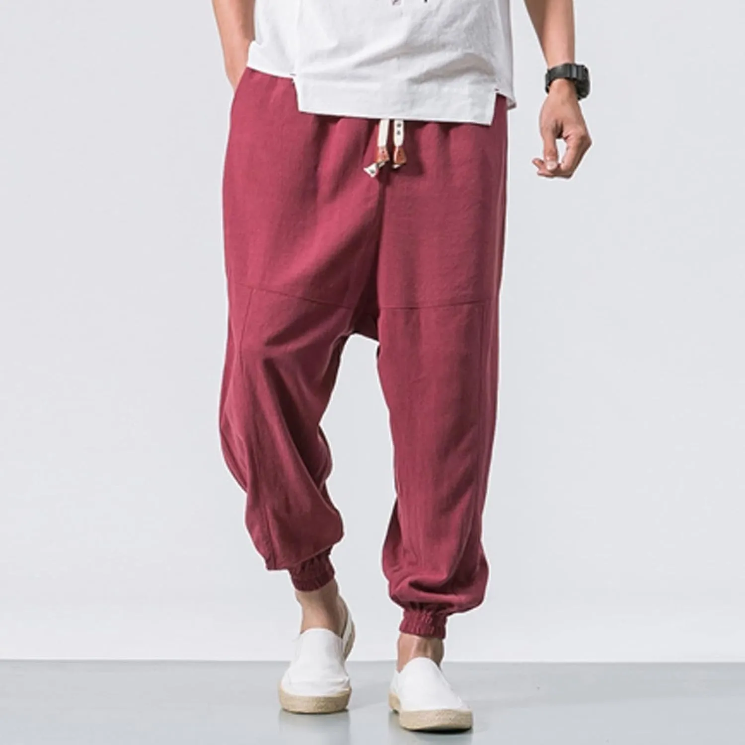Mens Workout Cargo Sweatpants Fleece Cargo Sweatpants Relax Fit Bungee Cord Open Bottom Mens Jogger Sweatpants Men's
