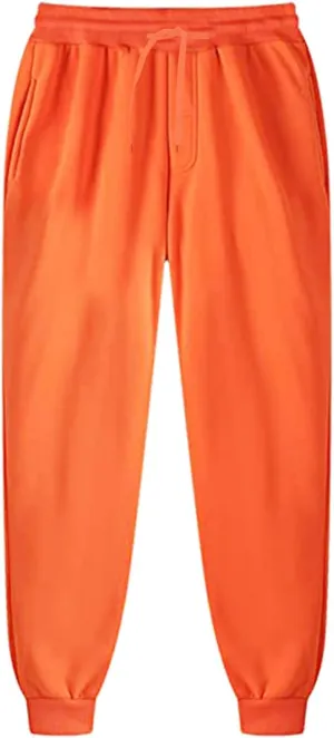 Mens Workout Cargo Sweatpants Sports Trousers Mens Casual Joggers Pants Big and Tall Athletic Drawstring Cargo Pants