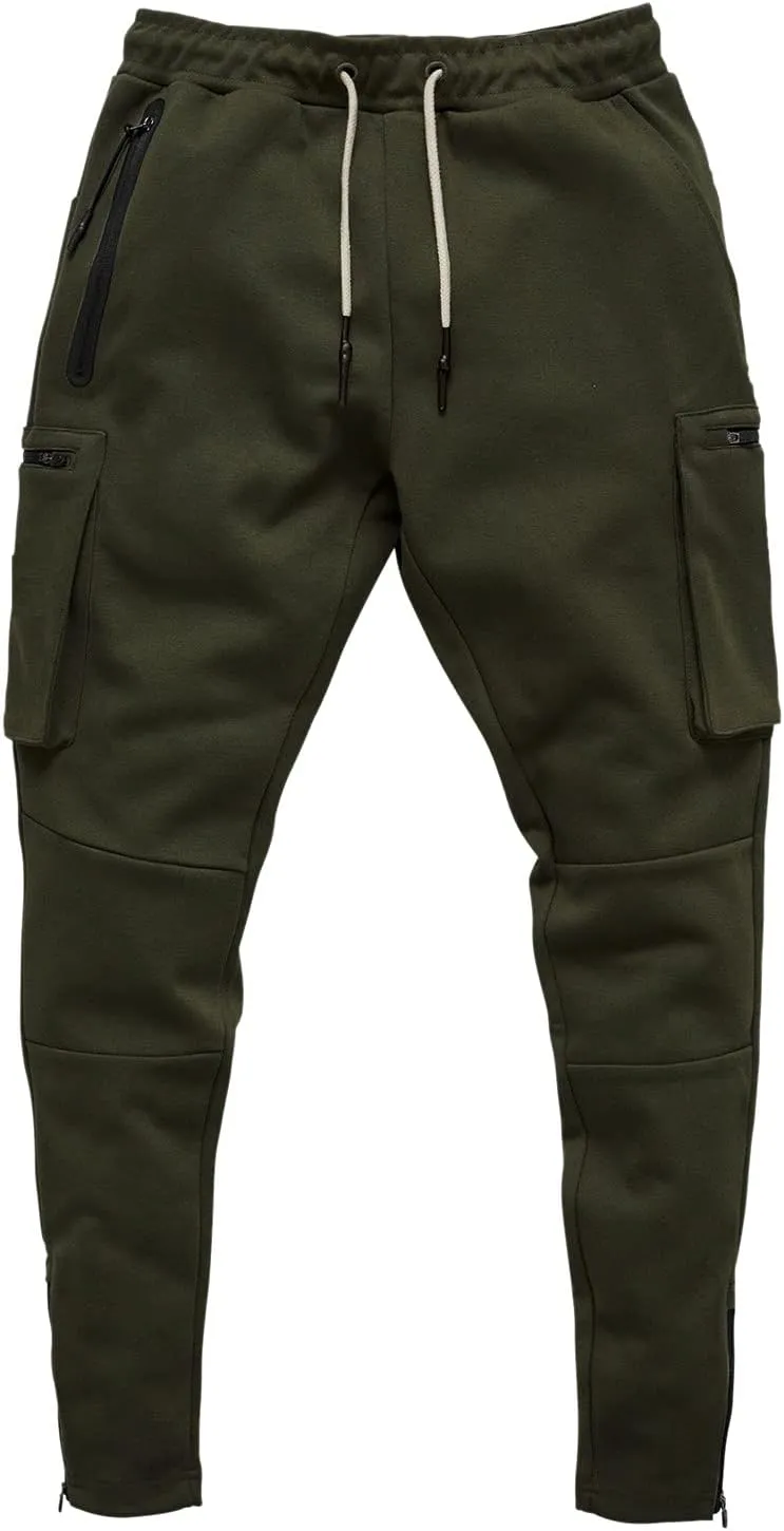 Mens Workout Cargo Sweatpants Trousers Work Wear Combat Fitness Drawstring Pockets Rope Loose Sweatpant 2023 Outdoor