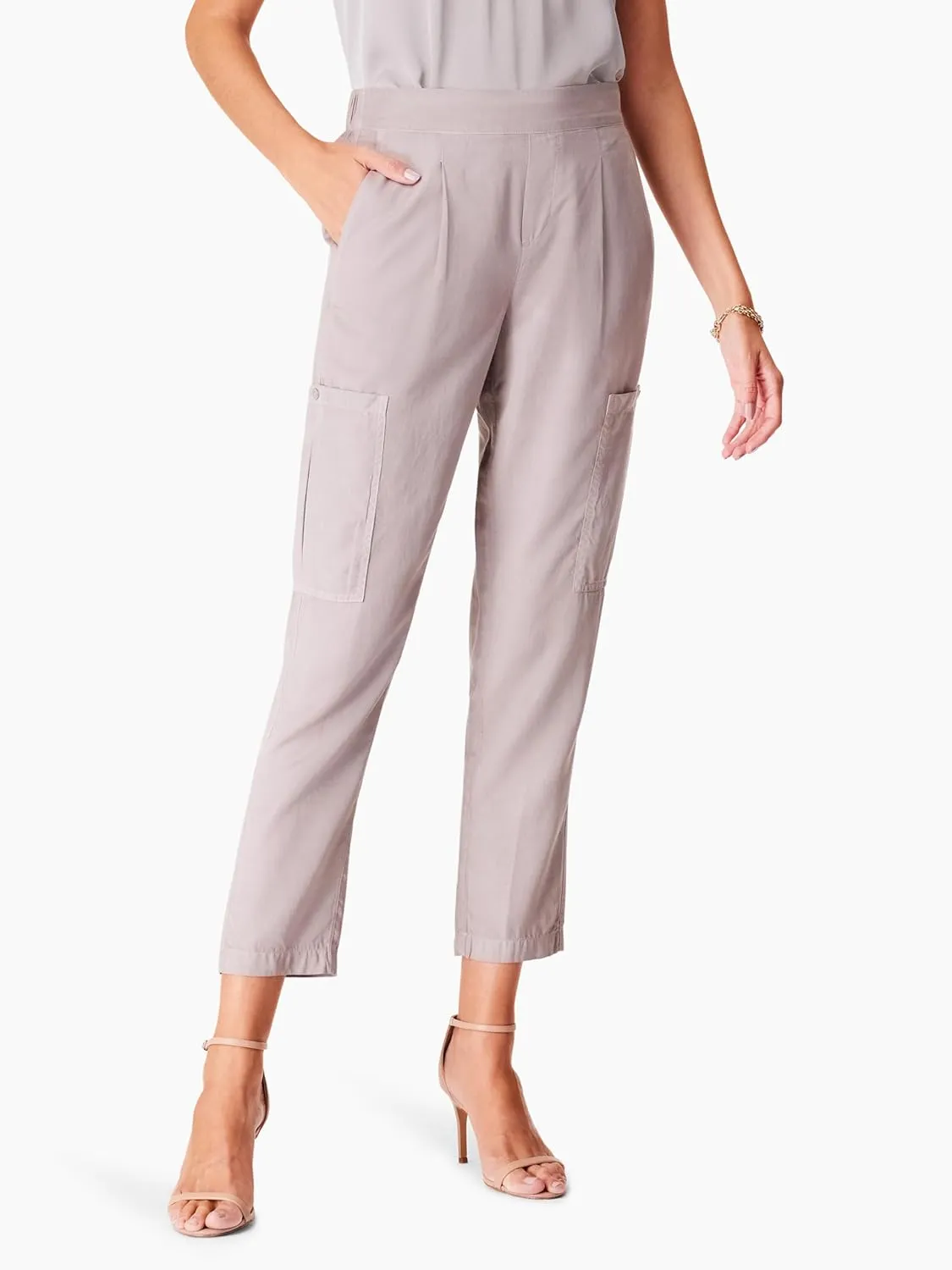 NIC ZOE womens 28" Refined Cargo Relaxed Pant