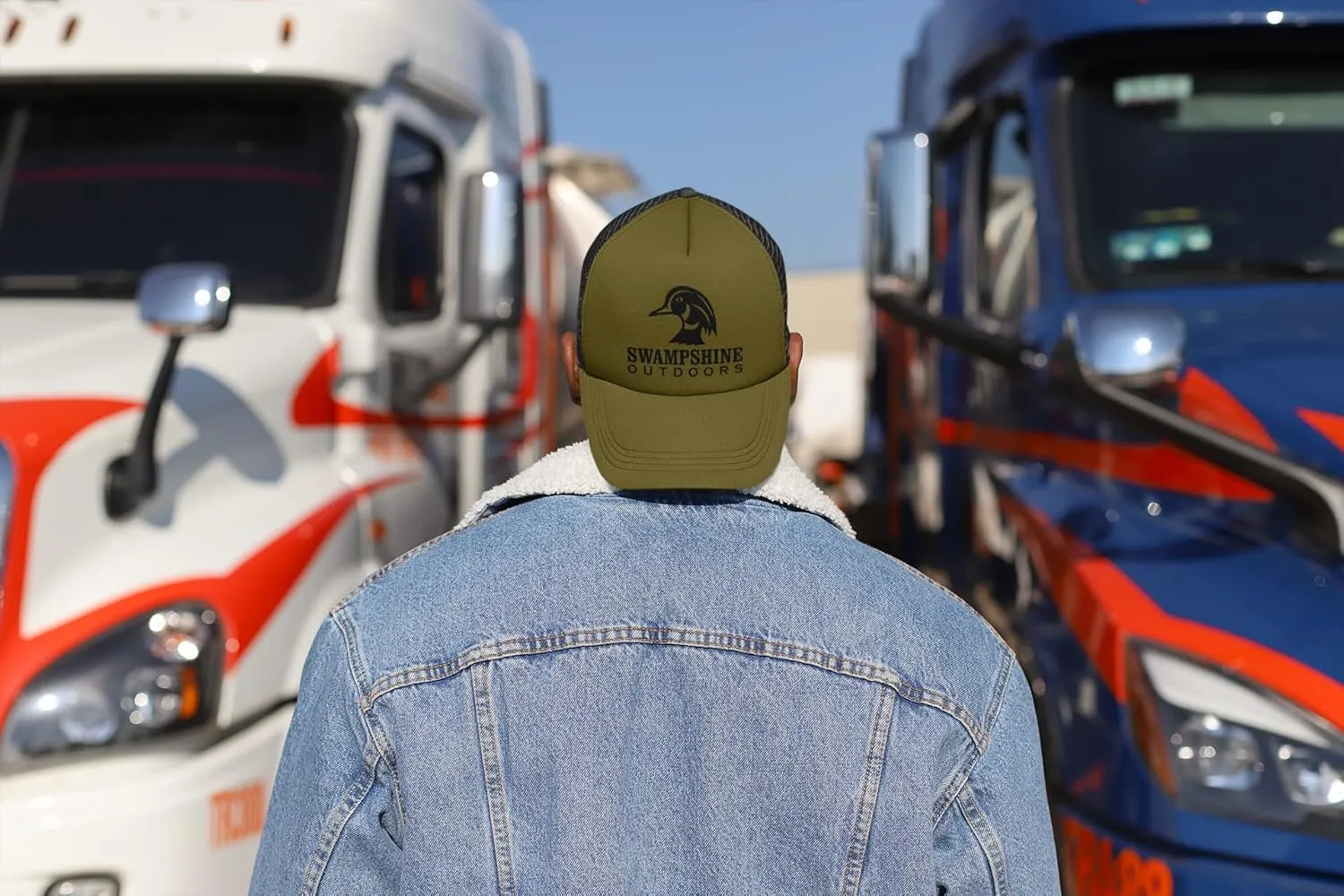 Outdoors Classic Duck Logo Hunting Hat Mens Classic Embroidered Mesh Back Trucker Hat Baseball Cap