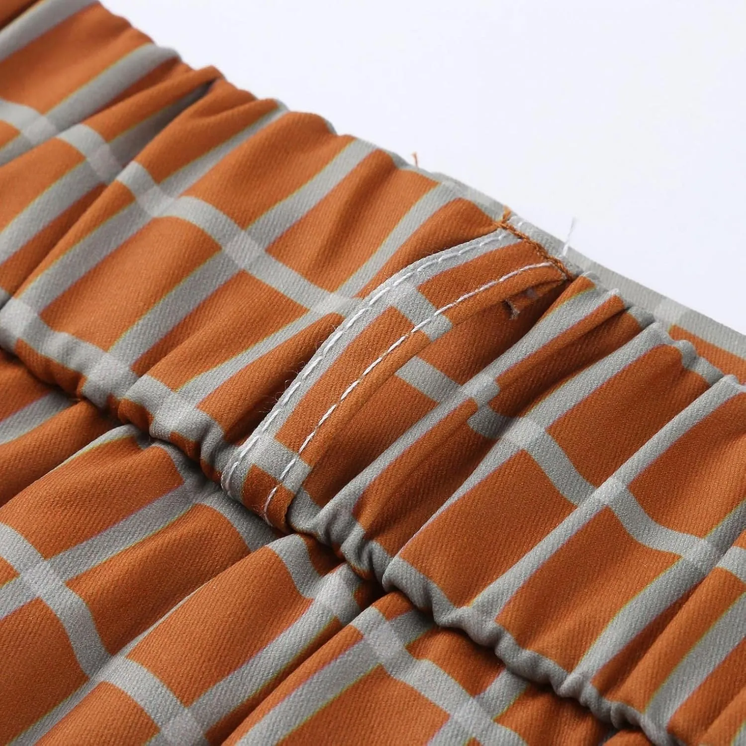 Plaid Dress Pants for Men Skinny Expandable Waist Slim Fit Chinos Grid Tailored Pants Modern Business Pencil Long Pants