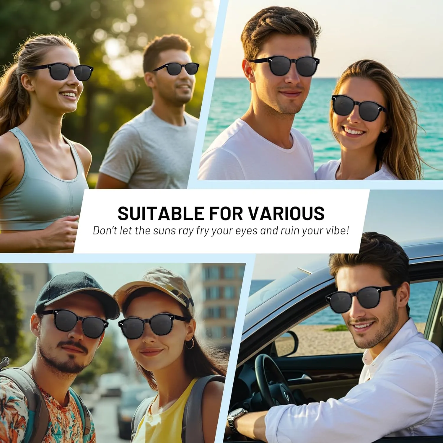 Polarized Cat Eye Sunglasses Fit Over Glasses for Women - Double-Sided AR Coating Polarized Lenses, UV400 Protection