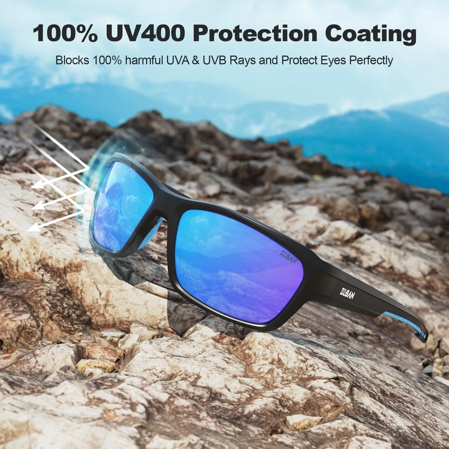 Polarized Sport Sunglasses for Men and Women, Ideal for Golf Fishing Cycling Running Baseball Glasses, UV400 Protection