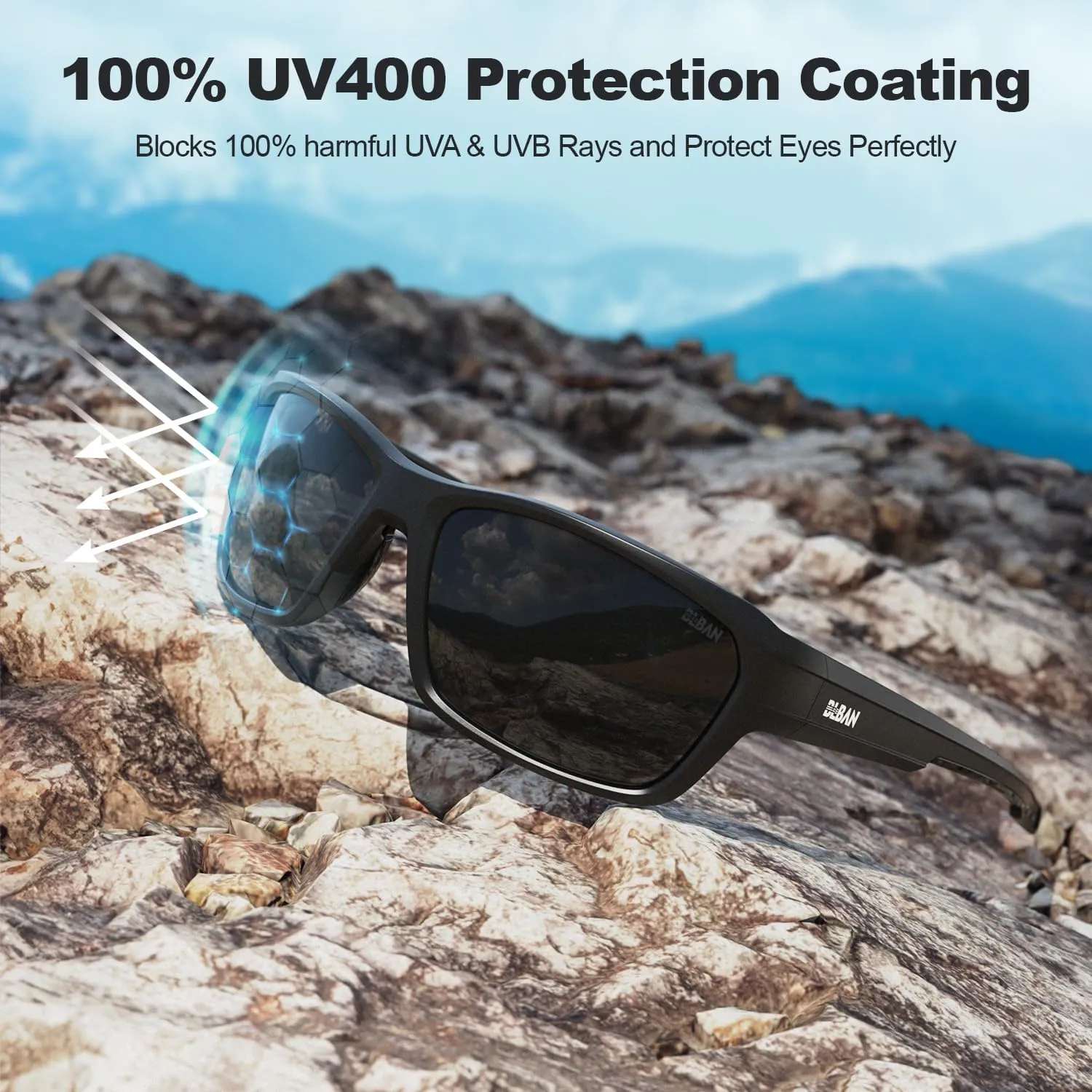 Polarized Sport Sunglasses for Men and Women, Ideal for Golf Fishing Cycling Running Baseball Glasses, UV400 Protection