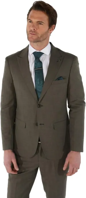 Premium Men's Tailored Fit Plaid Formal Suit, for Weddings Business and Special Events