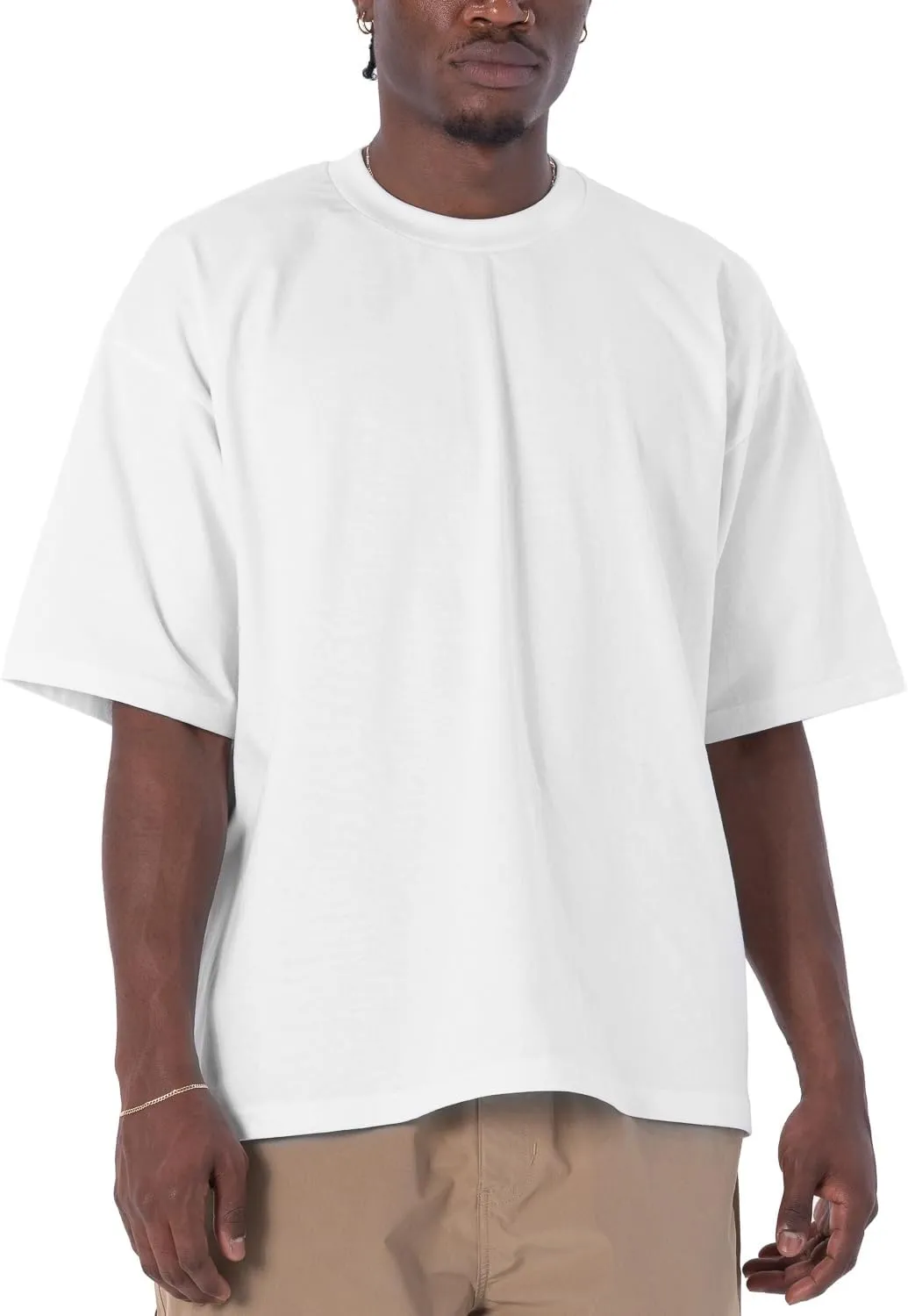 Pro Club Men's Heavywide Cotton Short Sleeve Crew Neck T-Shirt