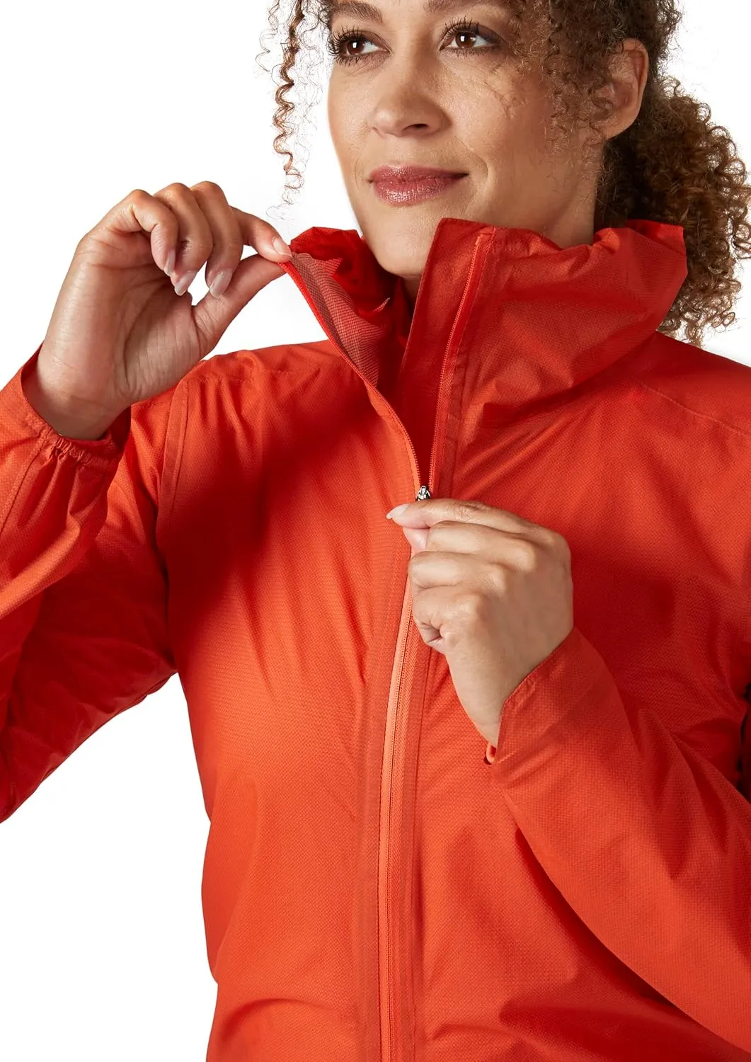 Rab Women's Cinder Phantom Jacket - Lightweight Waterproof Coat for Mountain Biking, Cycling, & Commuting