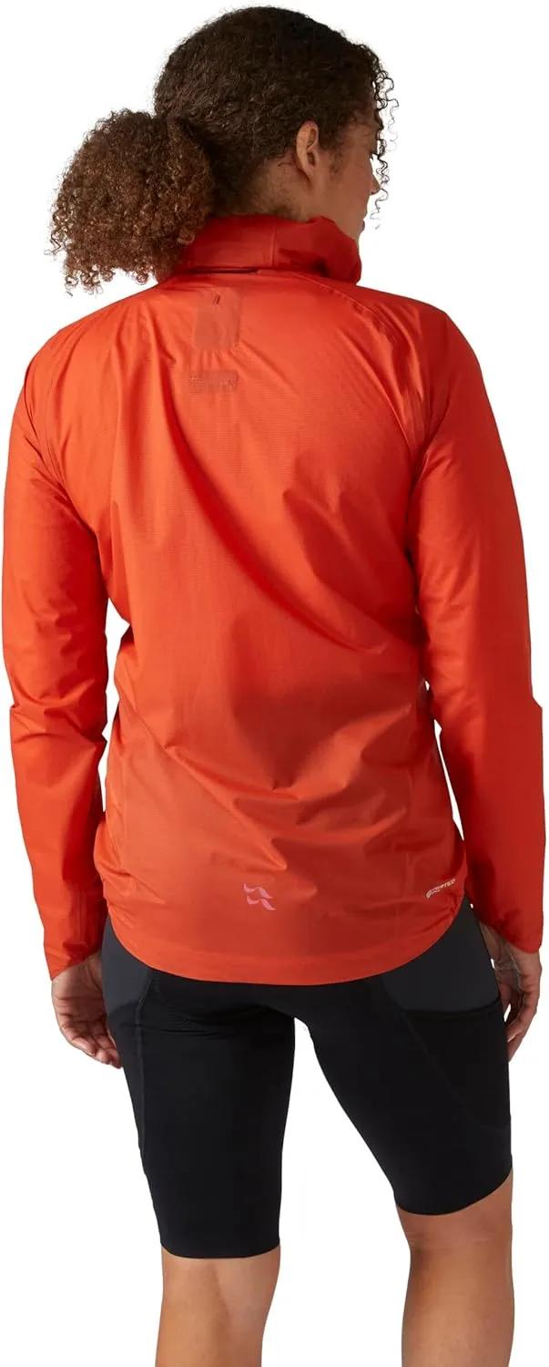 Rab Women's Cinder Phantom Jacket - Lightweight Waterproof Coat for Mountain Biking, Cycling, & Commuting