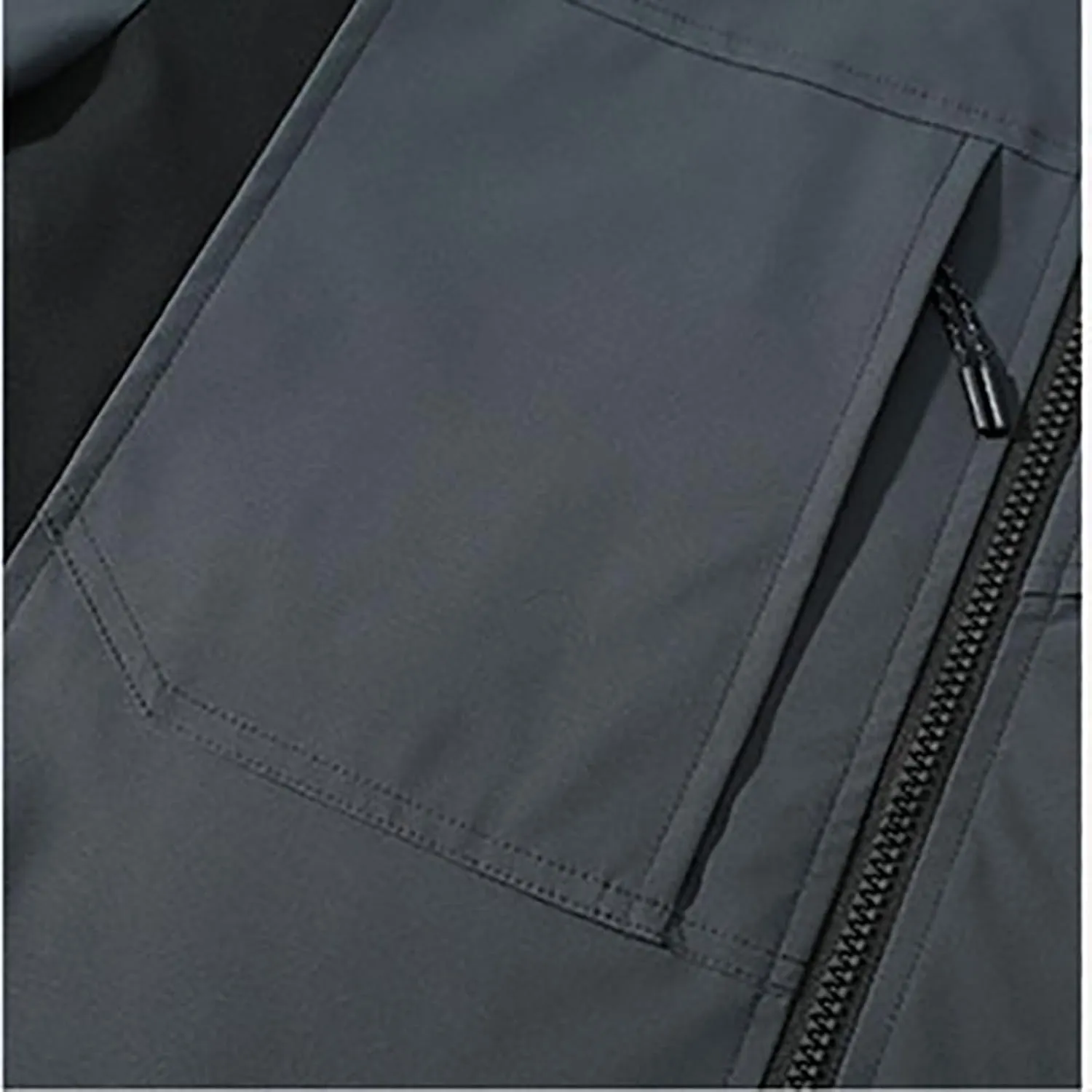 Rain Jacket Waterproof Long Sleeve Zip up Lightweight Hooded Windbreaker Anorak Travel Hiking Outdoor Coats w Pockets