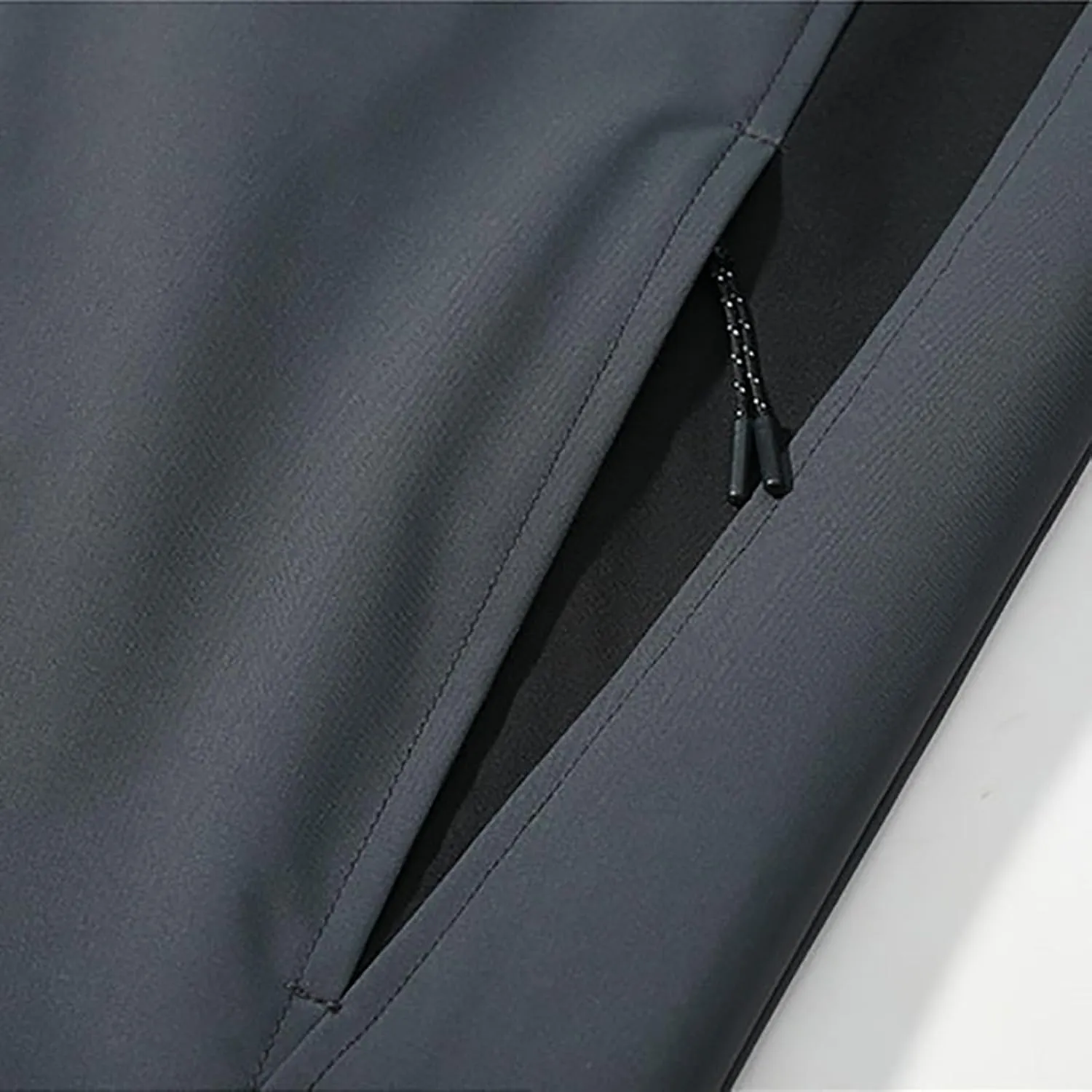 Rain Jacket Waterproof Long Sleeve Zip up Lightweight Hooded Windbreaker Anorak Travel Hiking Outdoor Coats w Pockets