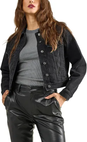 Rock & Republic Women's Aria Boxy Crop Denim Jacket