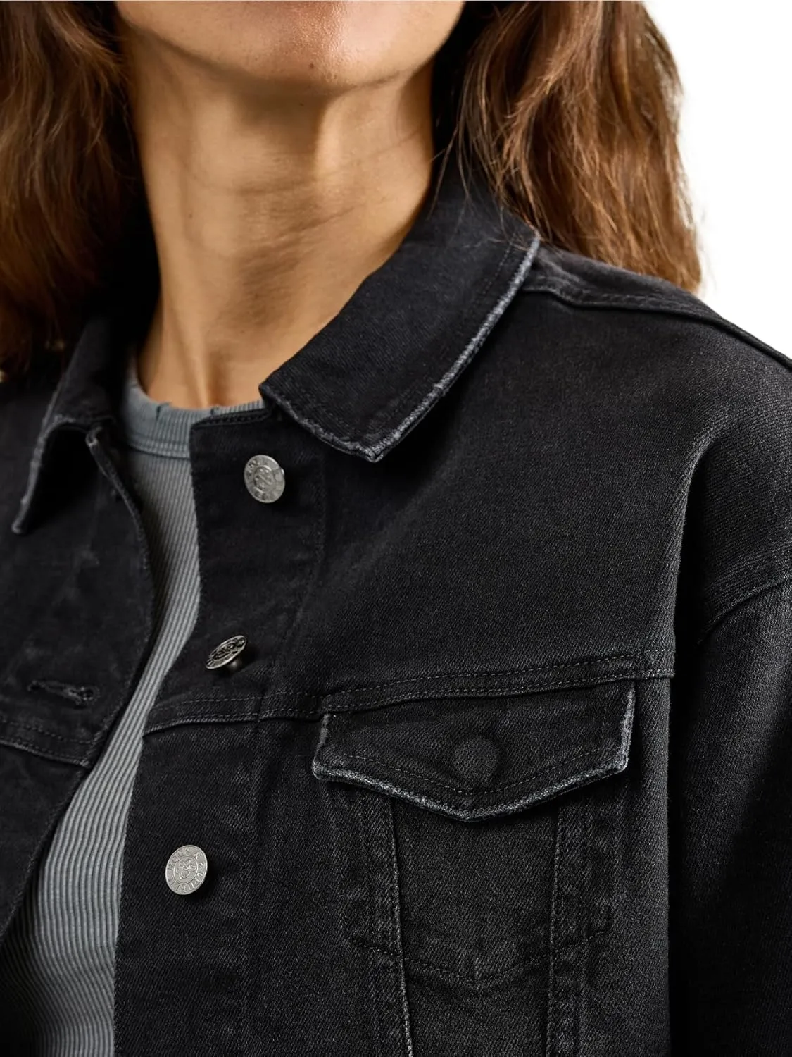 Rock & Republic Women's Aria Boxy Crop Denim Jacket