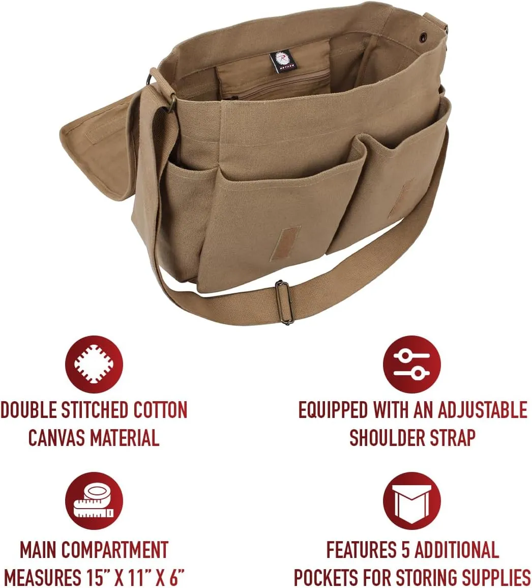 Rothco Classic Canvas Messenger Bag