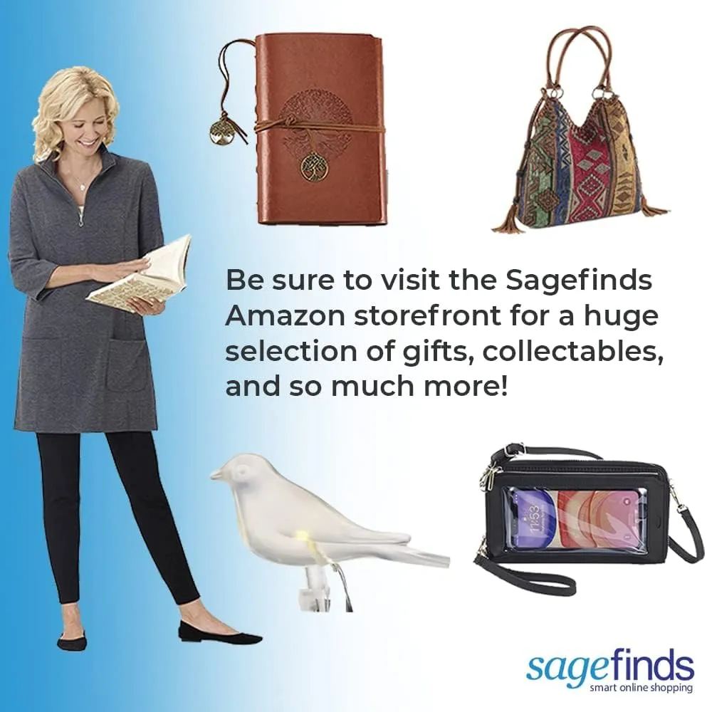 SAGEFINDS Women’s Quilted Vest, Stand Collar, Lightweight Padded Vest with Zipper, Pockets and Adjustable Toggle Waist