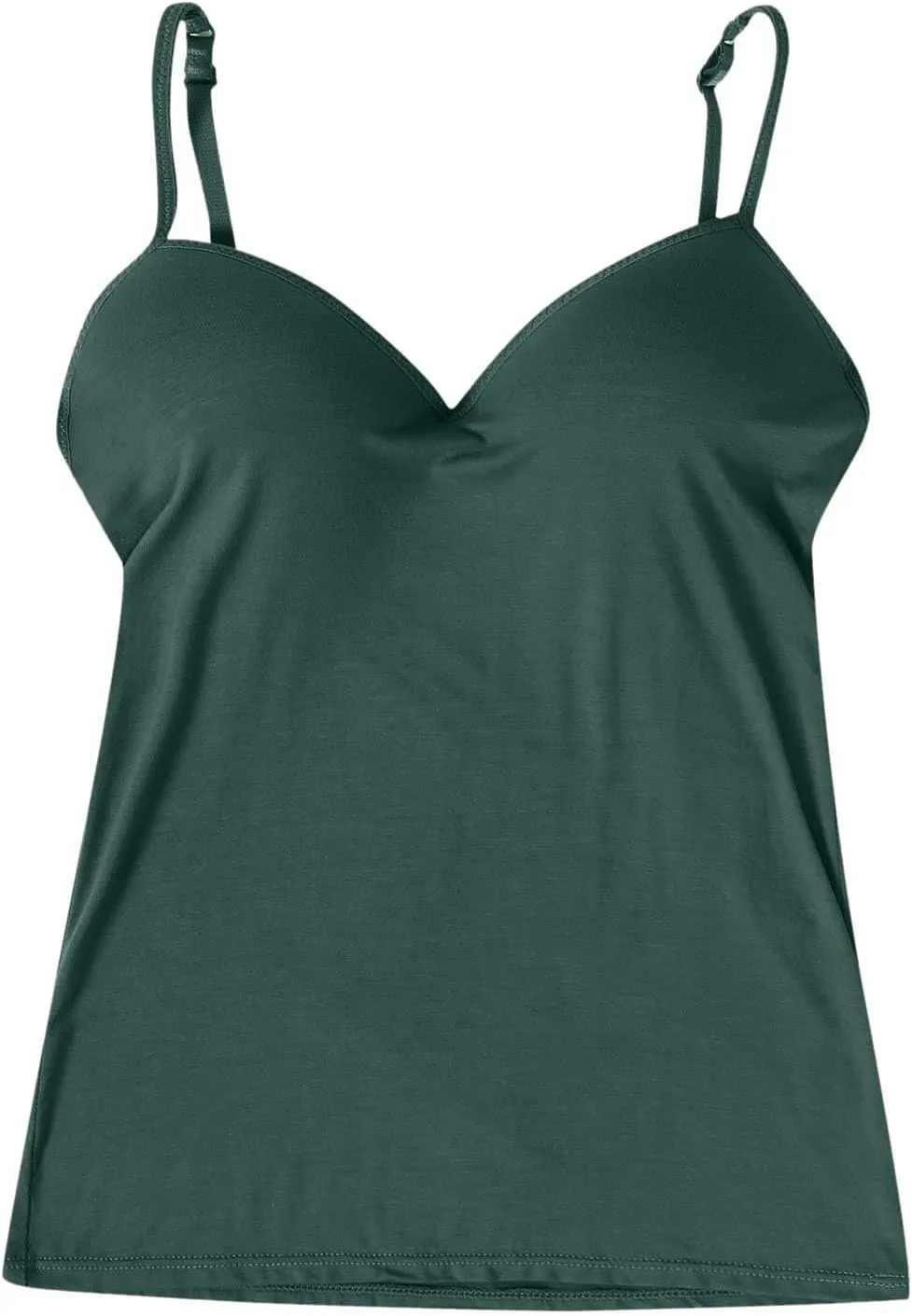 Shelf Bra Camisole Tops for Women Spaghetti Straps Tank Tops Casual Basic Cotton Camis Shirt