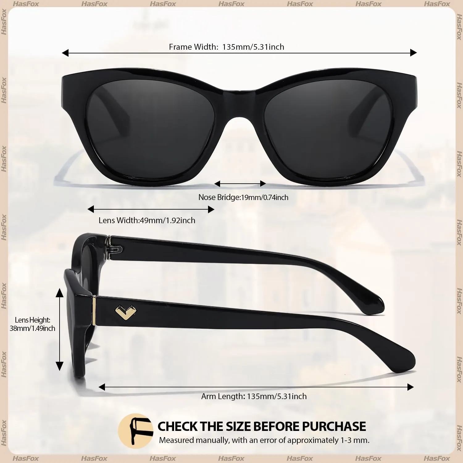 Small Cat Eye Sunglasses for Women | Trendy Sun Glasses for Narrow Face | Polarized & UV400 Protection Shades