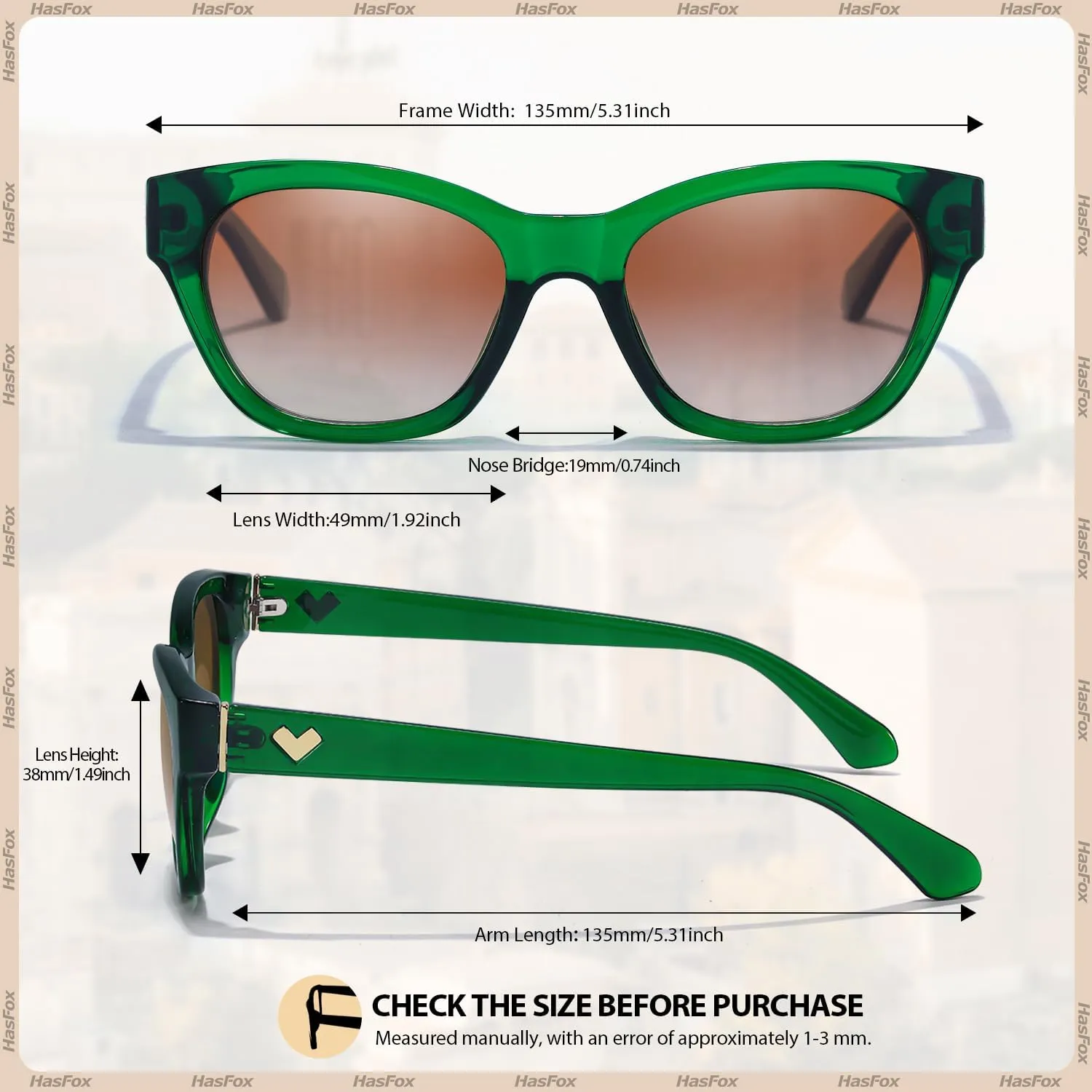 Small Cat Eye Sunglasses for Women | Trendy Sun Glasses for Narrow Face | Polarized & UV400 Protection Shades