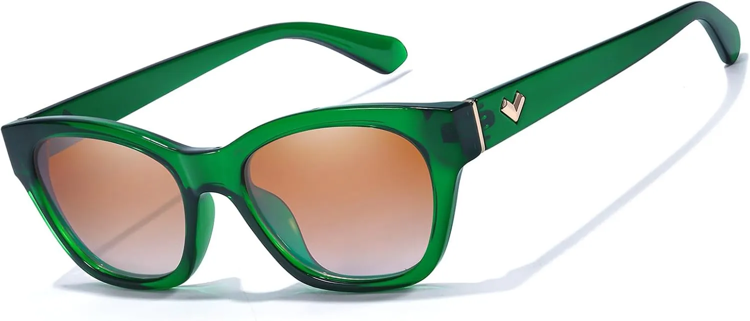 Small Cat Eye Sunglasses for Women | Trendy Sun Glasses for Narrow Face | Polarized & UV400 Protection Shades