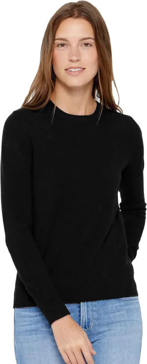 State Cashmere Women’s Essential Crewneck Sweater 100% Pure Cashmere Classic Long Sleeve Pullover