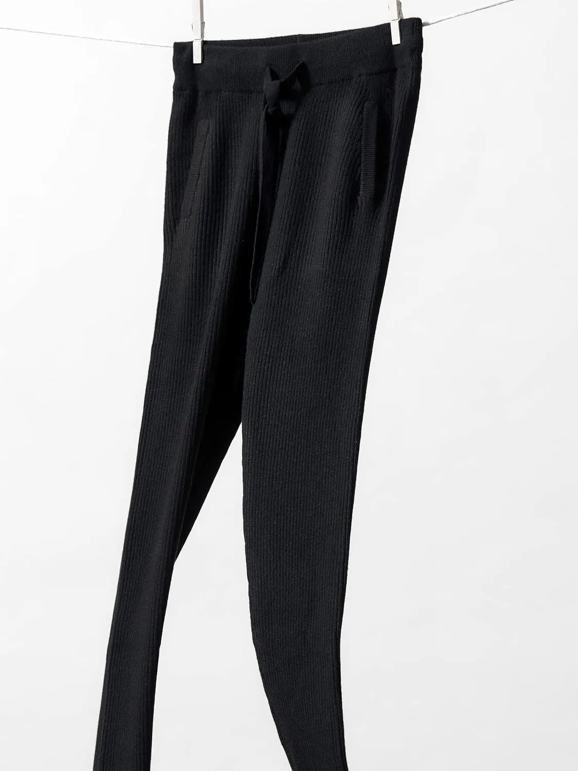 State Cashmere Women’s Loungewear Set 100% Pure Cashmere Ribbed Sweater and Jogger Pants (Tops and Bottoms Sold Separately)
