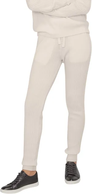 State Cashmere Women’s Loungewear Set 100% Pure Cashmere Ribbed Sweater and Jogger Pants (Tops and Bottoms Sold Separately)