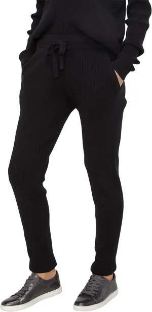 State Cashmere Women’s Loungewear Set 100% Pure Cashmere Ribbed Sweater and Jogger Pants (Tops and Bottoms Sold Separately)