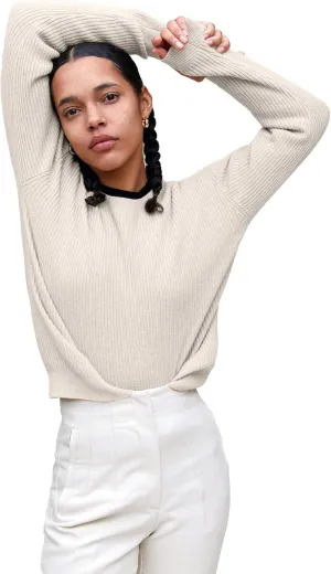 State Cashmere Women’s Loungewear Set 100% Pure Cashmere Ribbed Sweater and Jogger Pants (Tops and Bottoms Sold Separately)