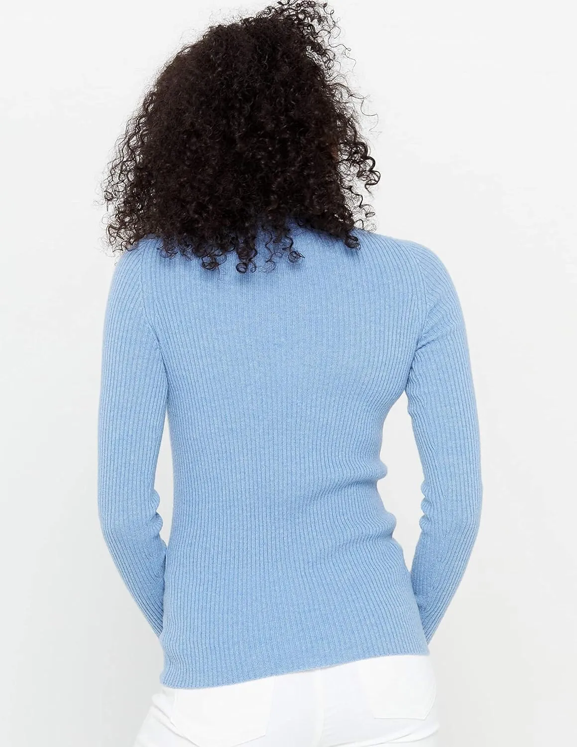 State Cashmere Women’s Ribbed Turtleneck Sweater 100% Pure Cashmere Classic Long Sleeve Pullover