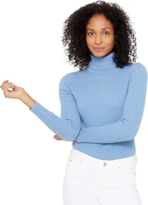 State Cashmere Women’s Ribbed Turtleneck Sweater 100% Pure Cashmere Classic Long Sleeve Pullover