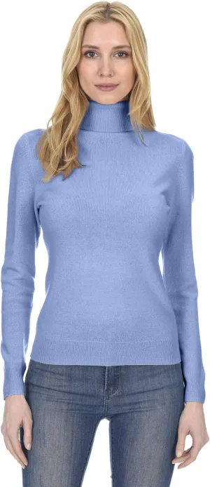 State Fusio Women’s Ribbed Turtleneck Sweater 100% Merino Wool Classic Long Sleeve High Neck Pullover