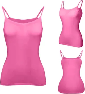 Summer Sexy Camisole Top for Women Pad Bra One Undershirt Womens Tank Tops Camisole Top for Women Built in Bra