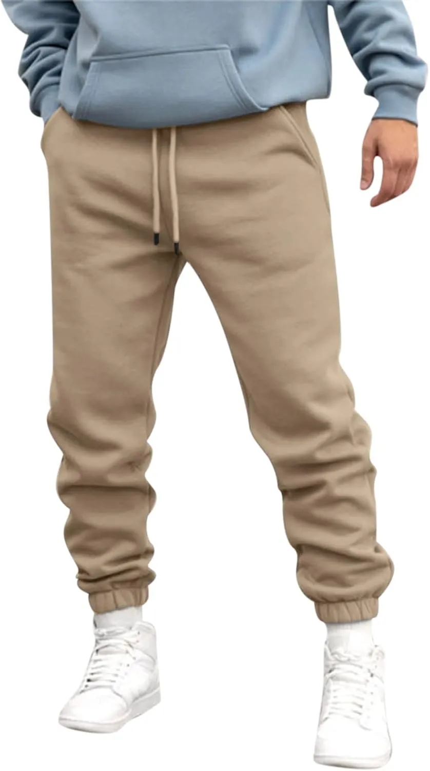 Sweatpants for Men Big and Tall Casual Mens Gifts Cargo Pants Hiking Workout Joggers Elastic Athletic Club Sweatpants