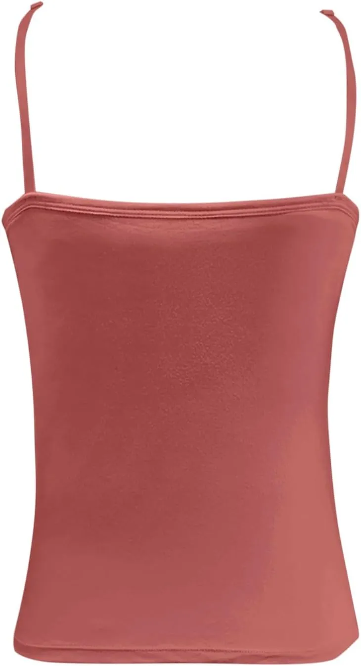 Tank Top for Women Shelf Bra Adjustable Straps Camisoles Workout Cotton Camis Shirts