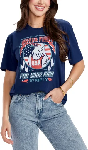 Tipsy Elves Patriotic Tank Tops for Women - Red White Blue 4th of July Tops for Women - Casual Summer Tanks for July 4th
