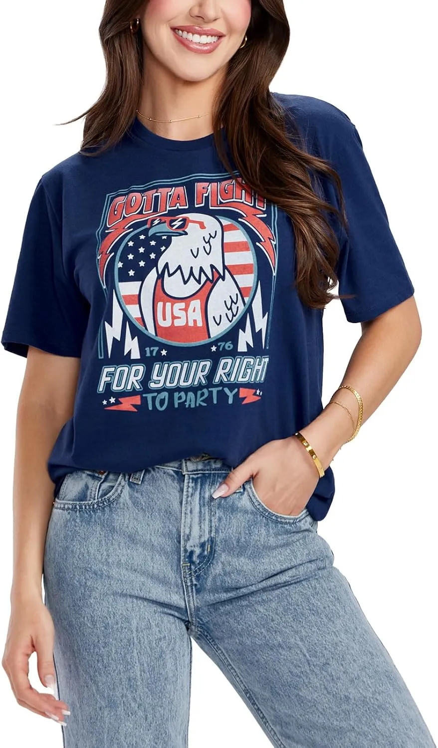 Tipsy Elves Patriotic Tank Tops for Women - Red White Blue 4th of July Tops for Women - Casual Summer Tanks for July 4th