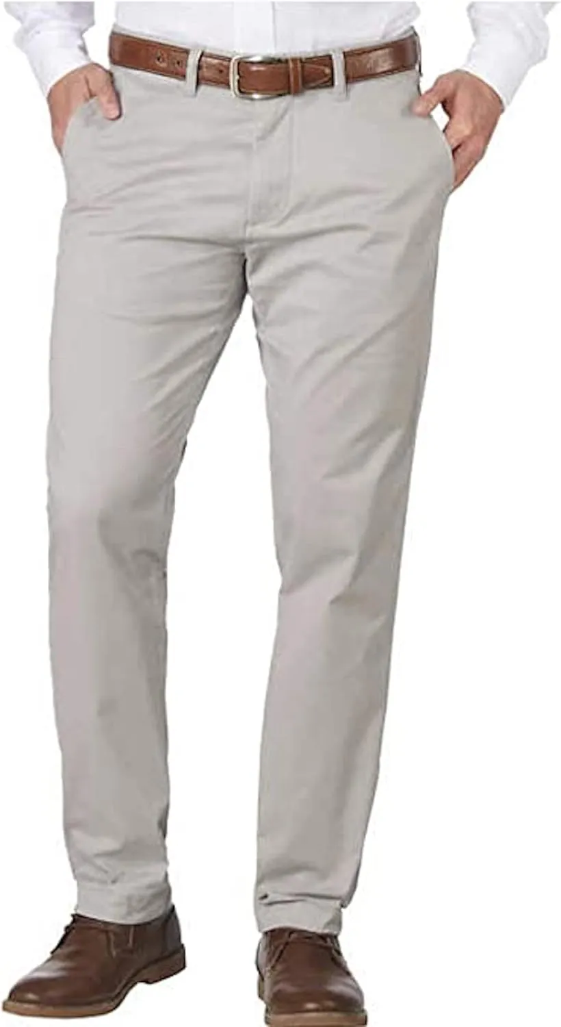 Tommy Hilfiger Mens Tailored Fit Chino Pants (Drizzle, 38 x 34)