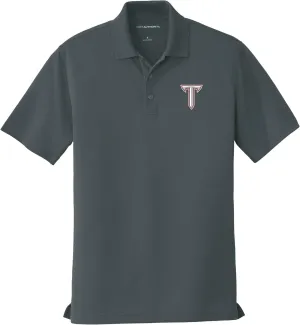 Troy University Power T Men's Short Sleeve Performance Polo