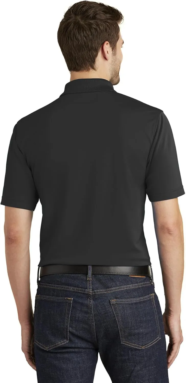Troy University Power T Men's Short Sleeve Performance Polo