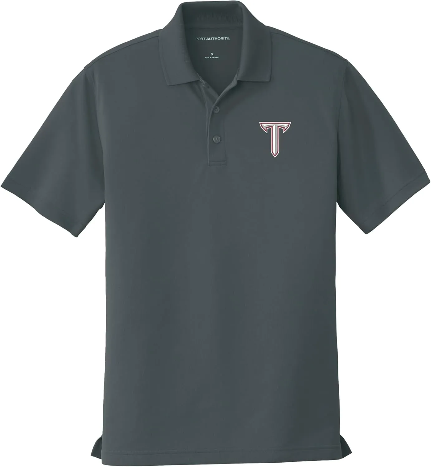 Troy University Power T Men's Short Sleeve Performance Polo