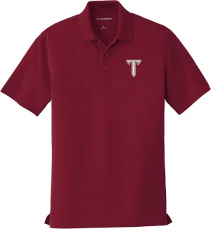 Troy University Power T Men's Short Sleeve Performance Polo