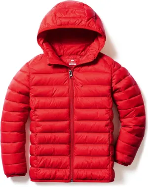TSLA Kid's & Boy's and Girl's Packable Hooded Puffer Jacket, Lightweight Water-Resistant Zip Up Hoodie Jacket Coat