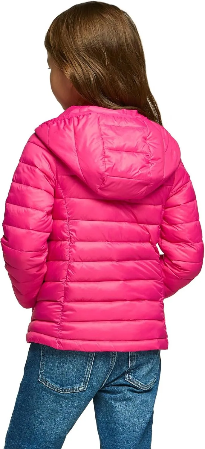 TSLA Kid's & Boy's and Girl's Packable Hooded Puffer Jacket, Lightweight Water-Resistant Zip Up Hoodie Jacket Coat