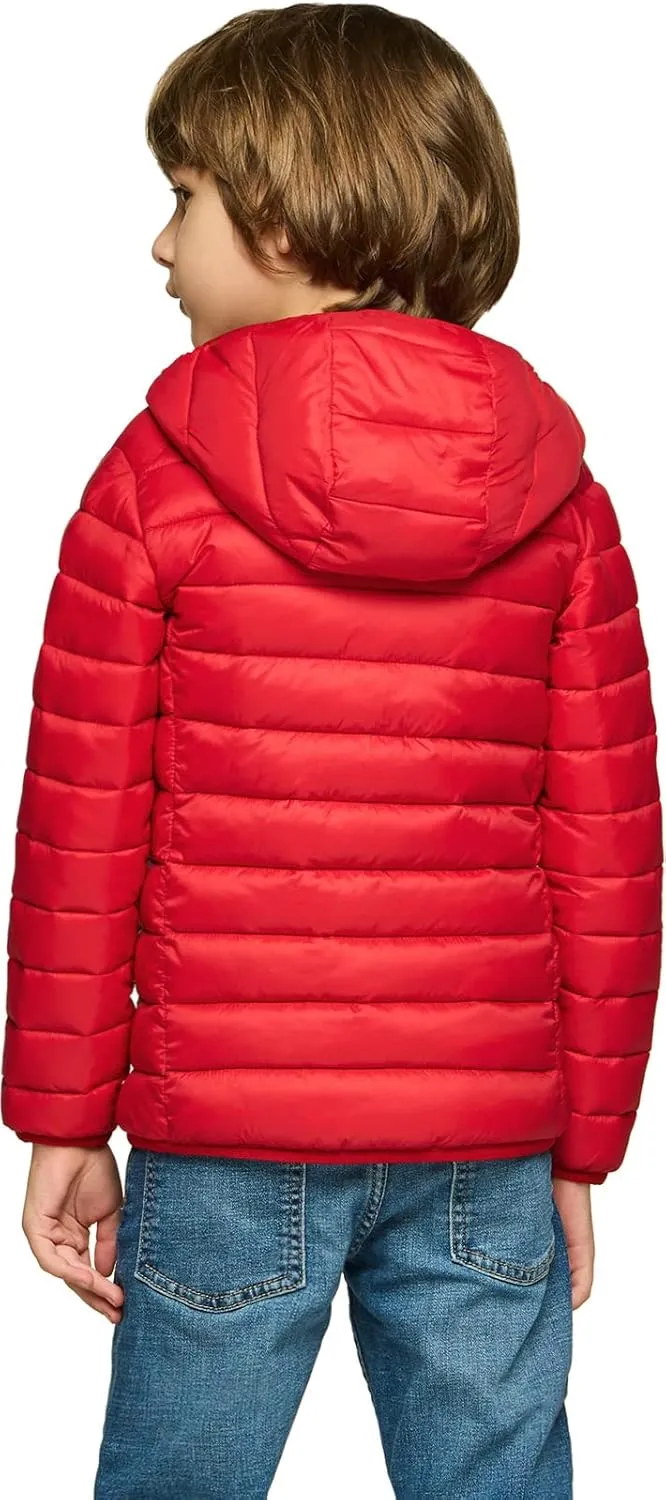 TSLA Kid's & Boy's and Girl's Packable Hooded Puffer Jacket, Lightweight Water-Resistant Zip Up Hoodie Jacket Coat