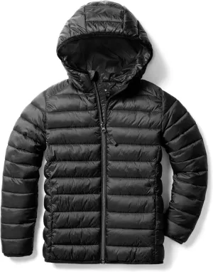 TSLA Kid's & Boy's and Girl's Packable Hooded Puffer Jacket, Lightweight Water-Resistant Zip Up Hoodie Jacket Coat