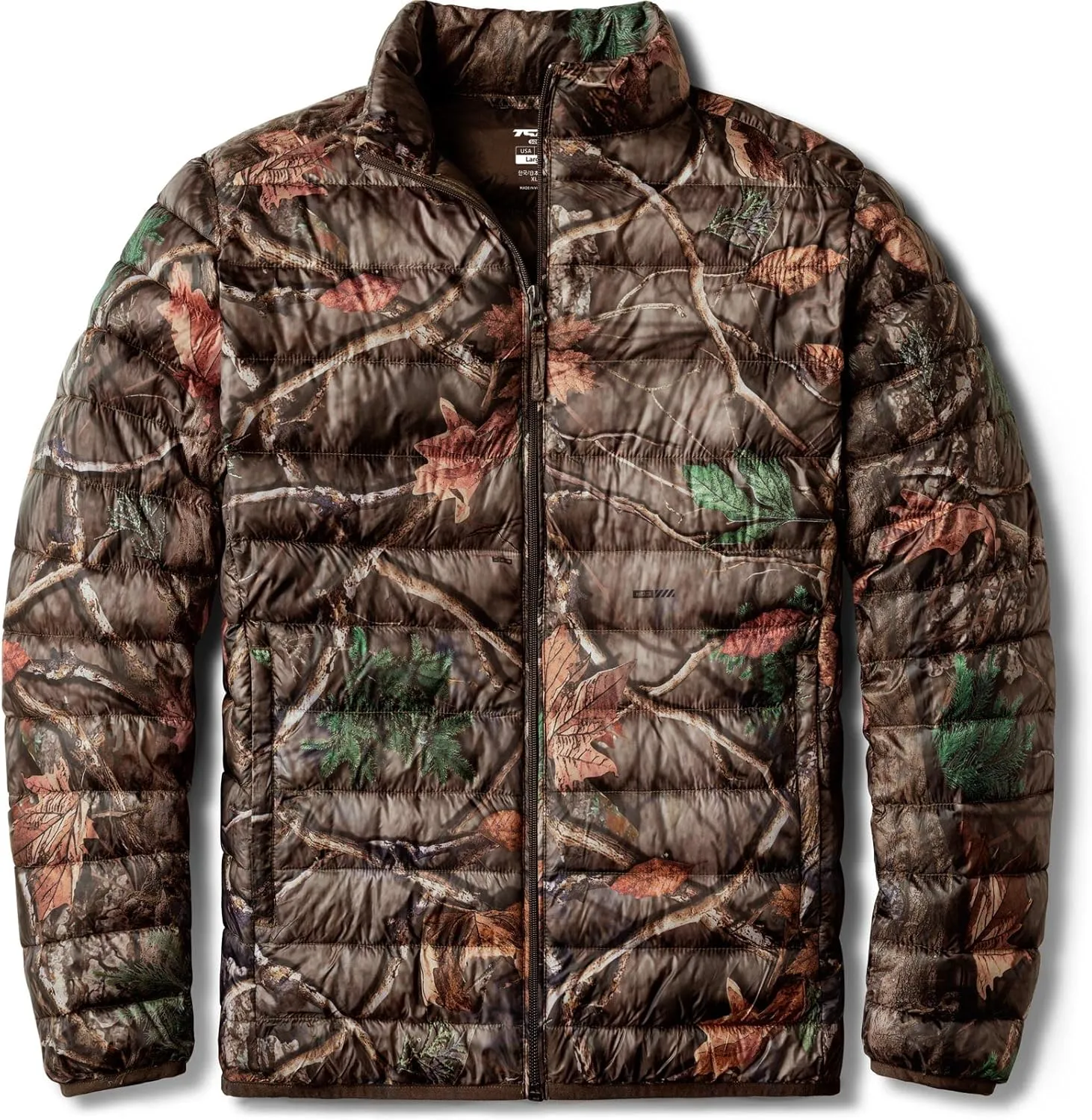 TSLA Men's Lightweight Packable Accent Puffer Jacket, Water-Resistant Winter Jackets